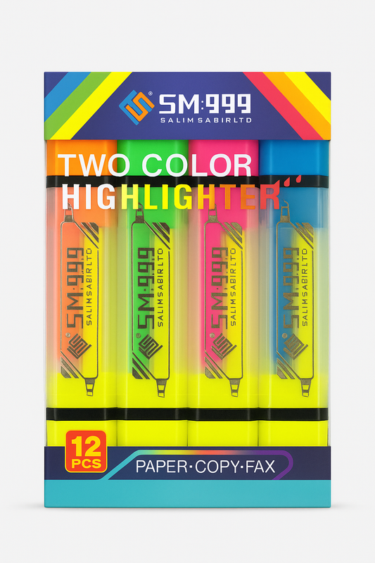Two Color High lighter Pack of 12