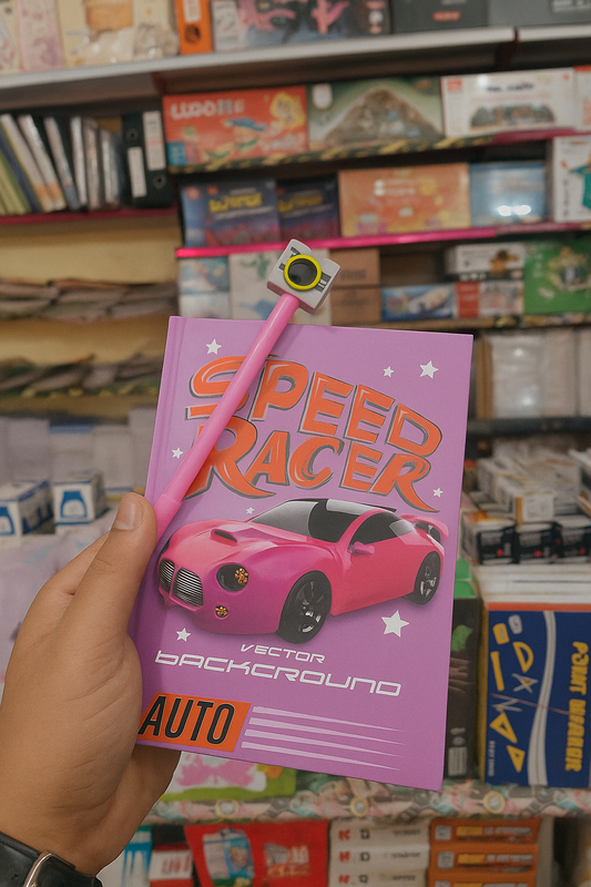 Hardcover notebook with lined cover,Pen and key