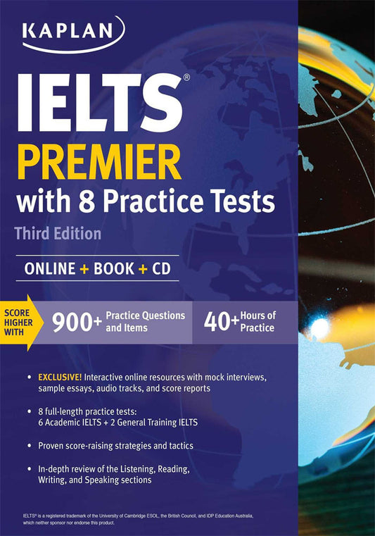 Kaplan IELTS Premier with 8 Practice Tests 3rd Edition