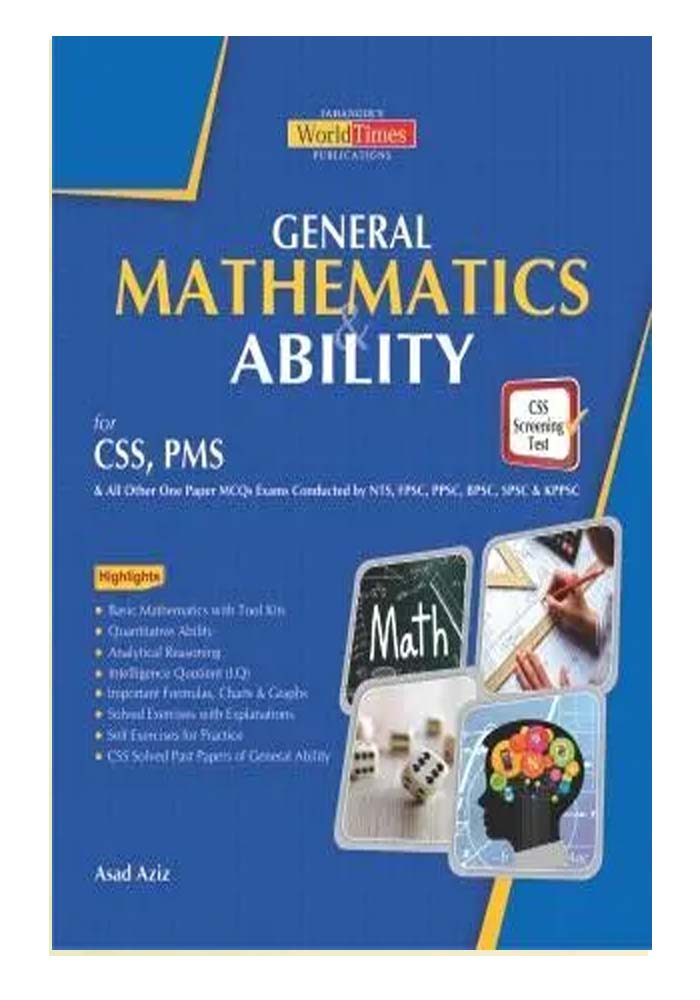 General Mathematics Ability CSS,PMS By Asad Aziz - JWT – Dua Book Palace